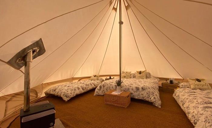 Tent inside